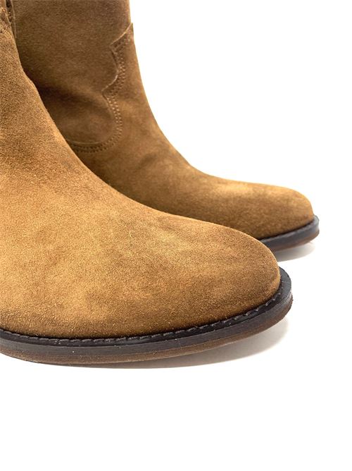 Texanische Ankle Boots für Damen IL LACCIO | MIRA02VELOURWHISKY377